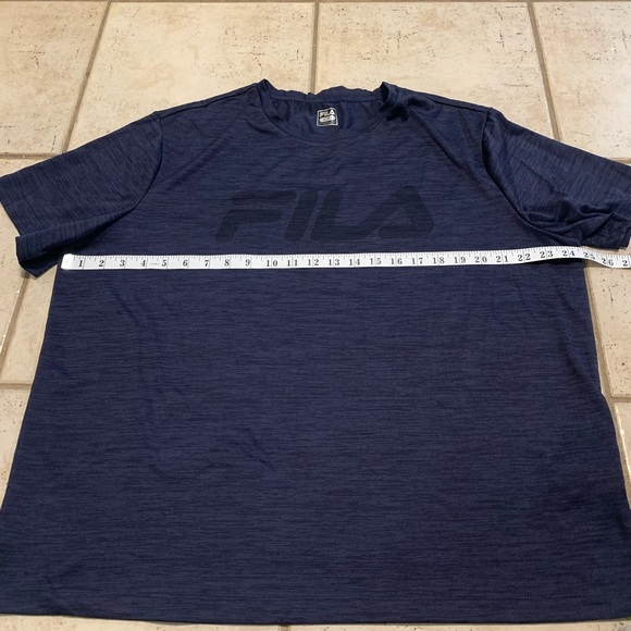 FILA Men's Navy Blue Athletic T-shirt, Size XL - Picture 3 of 5